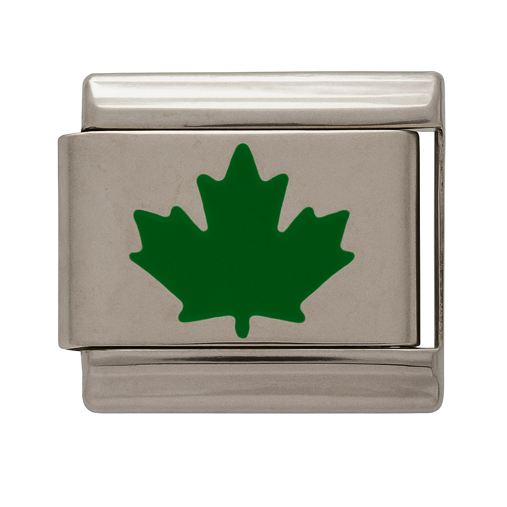 Charm hoja verde